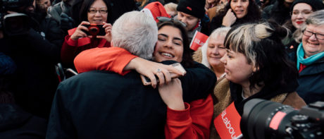 Jeremy Corbyn meets supporters in Middlesbrough, 11 December 2019.