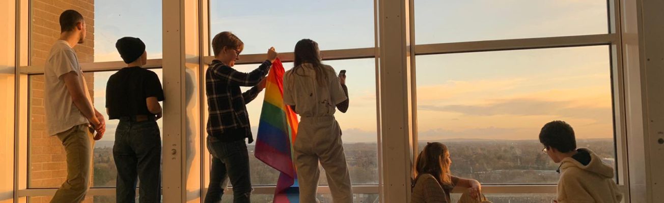 Student's occupying a tower in Manchester