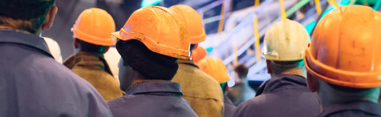 Strike of workers in heavy industry