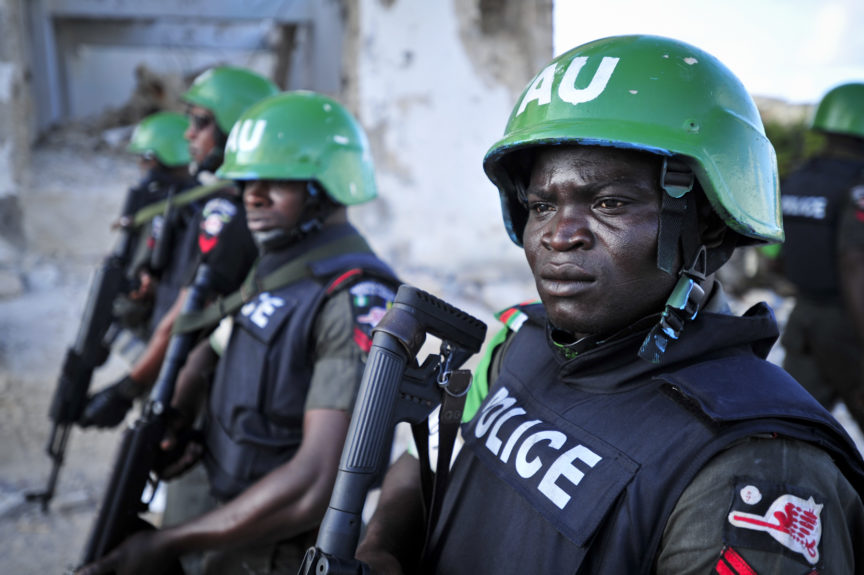 Nigerian police officers