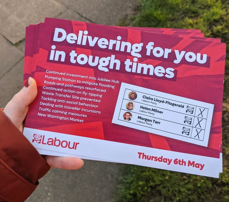 A Labour leaflet attacking GRT communities, from a now-deleted tweet by Labour MP Charlotte Nichols.