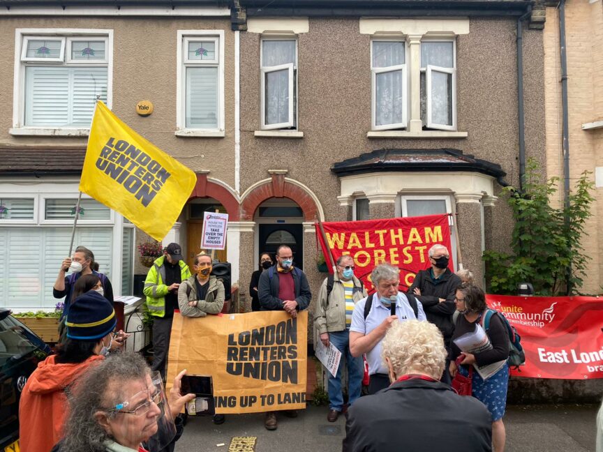 An eviction resistance in north London