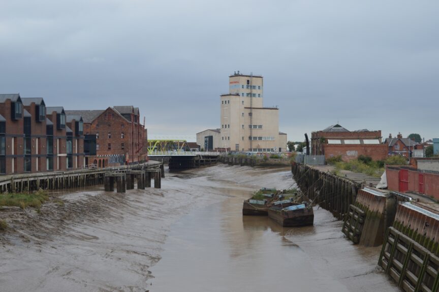 The view towards Drypool on the River Hull.