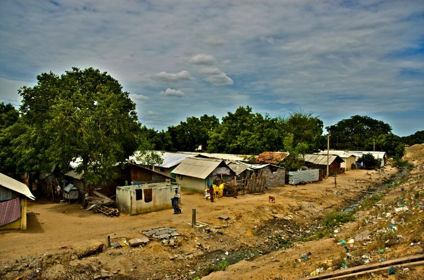 A refugee camp in Tamil Nadu