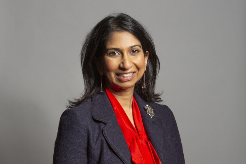 An official portrait of Suella Braverman MP.