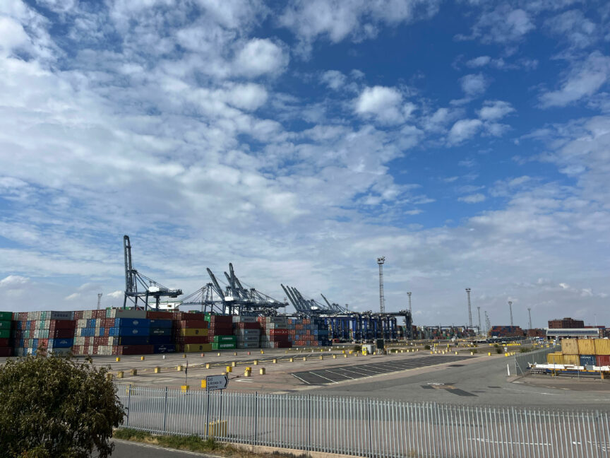 The port of Felixstowe. Polly Smythe/Novara Media