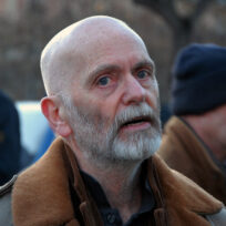 Renaud Camus in Paris during his trial for a racism offence in 2014. Photo: Pierrot Patrice/Avenir Pictures/ABACA via Reuters Connect