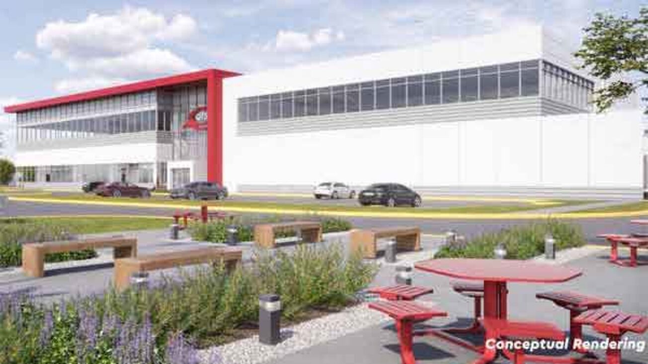 A conceptual rendering of the proposed AI datacentre. Image: Northumberland County Council