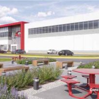 A conceptual rendering of the proposed AI datacentre. Image: Northumberland County Council