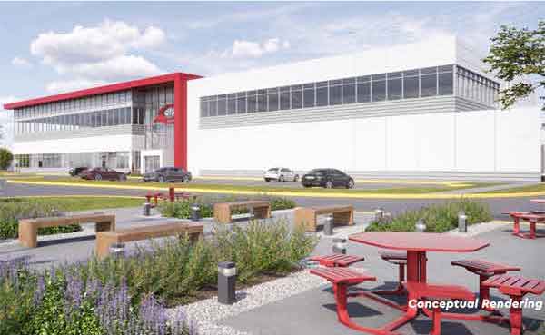 A conceptual rendering of the proposed AI datacentre. Image: Northumberland County Council