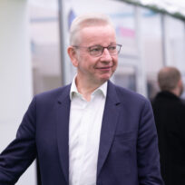 Michael Gove at the 2024 Conservative party conference. Photo: MI News via Reuters Connect