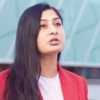 Zarah Sultana at Your Party's founding conference, 29 September 2025.