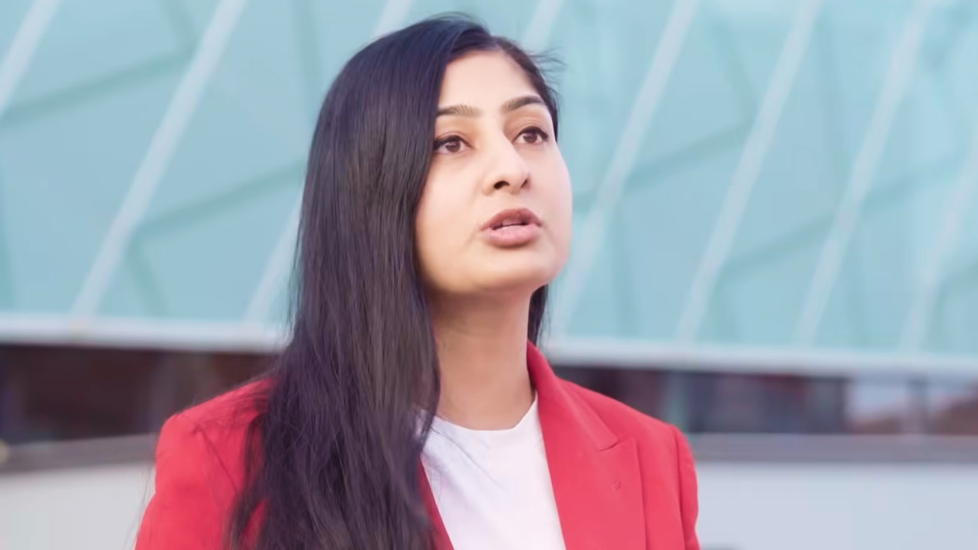 Zarah Sultana at Your Party's founding conference, 29 September 2025.