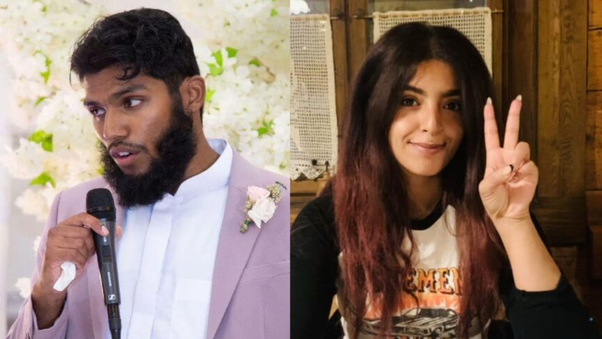 Kamran Ahmed (L) has been on hunger strike for 61 days, while Heba Muraisi (R) has reached day 68 on hunger strike. Images: Family handouts