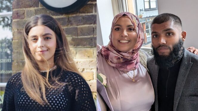 Heba Muraisi (L) and Shahmina Alam with her brother Kamran Ahmed. Images: Family handouts