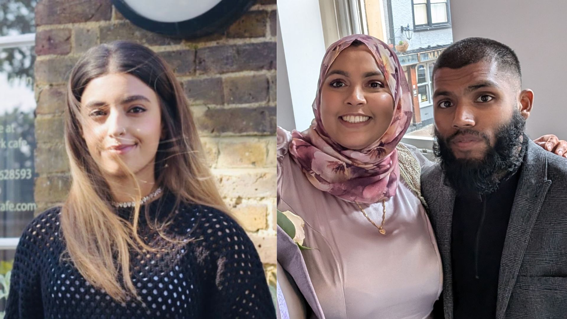 Heba Muraisi (L) and Shahmina Alam with her brother Kamran Ahmed. Images: Family handouts