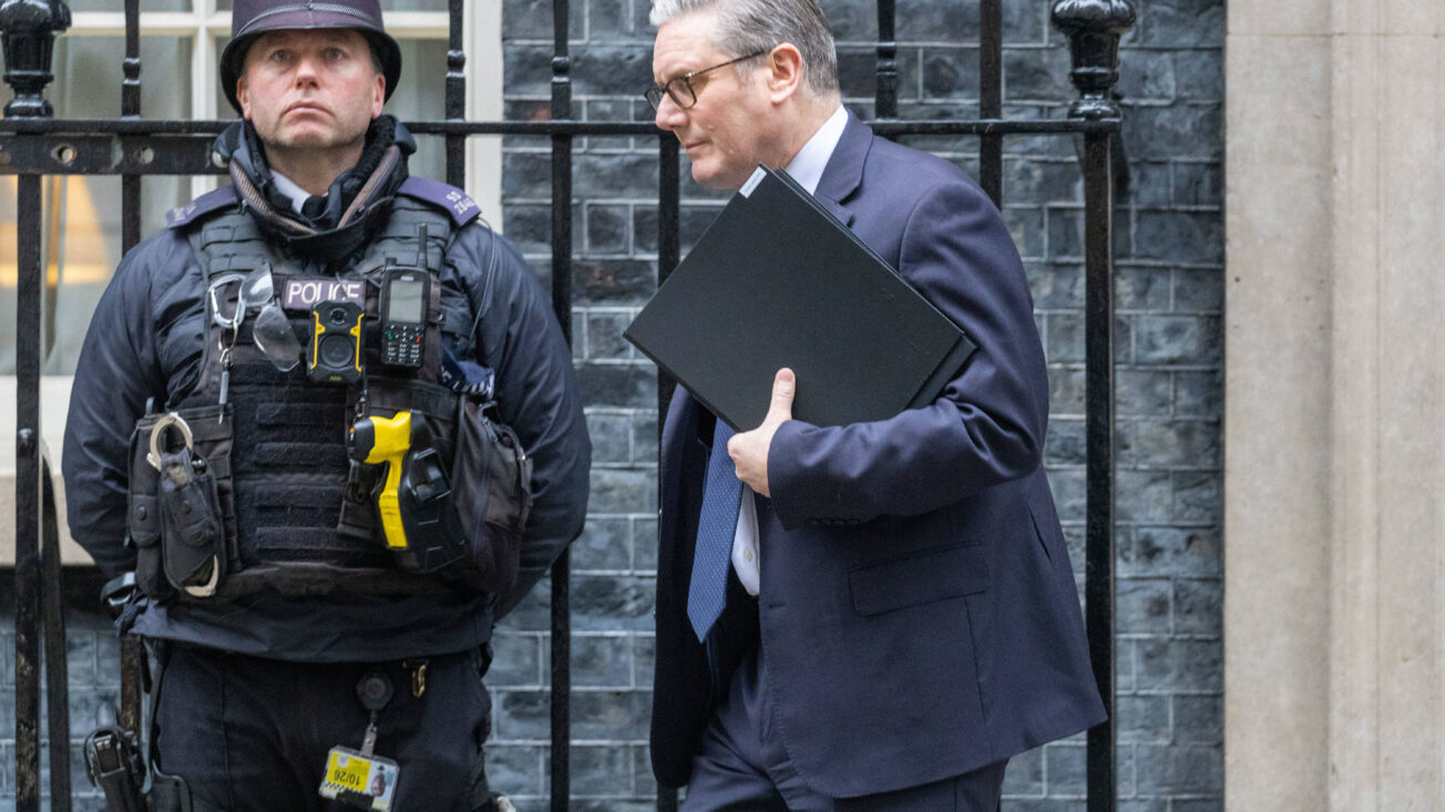 Prime minister Keir Starmer leaves Downing Street on 2 February 2026. Tayfun Salci/ZUMA Press Wire