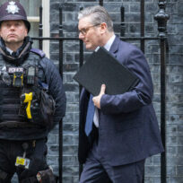 Prime minister Keir Starmer leaves Downing Street on 2 February 2026. Tayfun Salci/ZUMA Press Wire