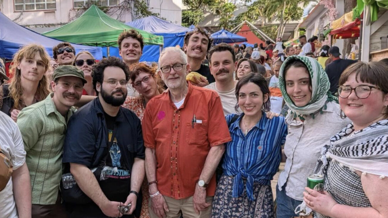 Jeremy Corbyn with members of the Democratic Socialists of America in Havana, Cuba, March 2026.