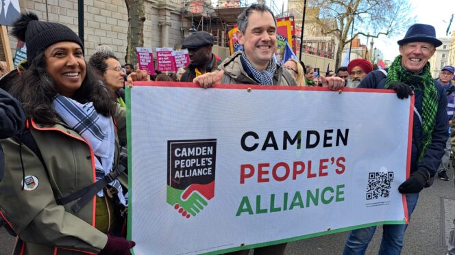 Camden People's Alliance campaigners in London.