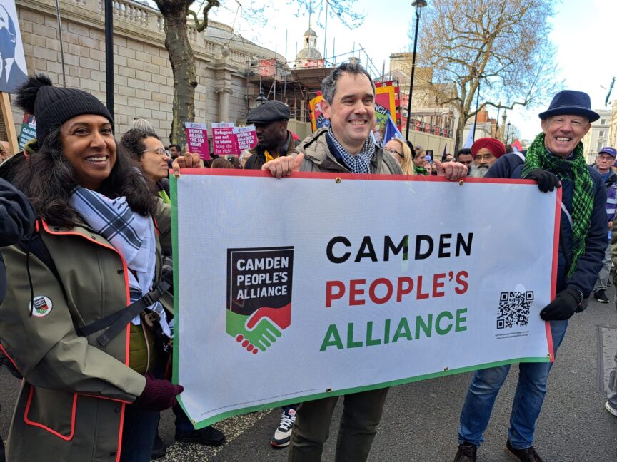Camden People's Alliance campaigners in London.