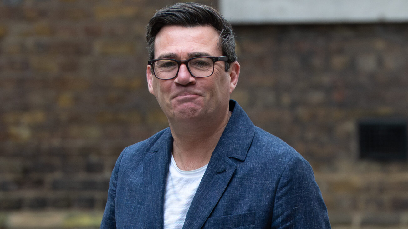 Andy Burnham in Downing Street in March. Photo: Thomas Krych/ZUMA Press Wire