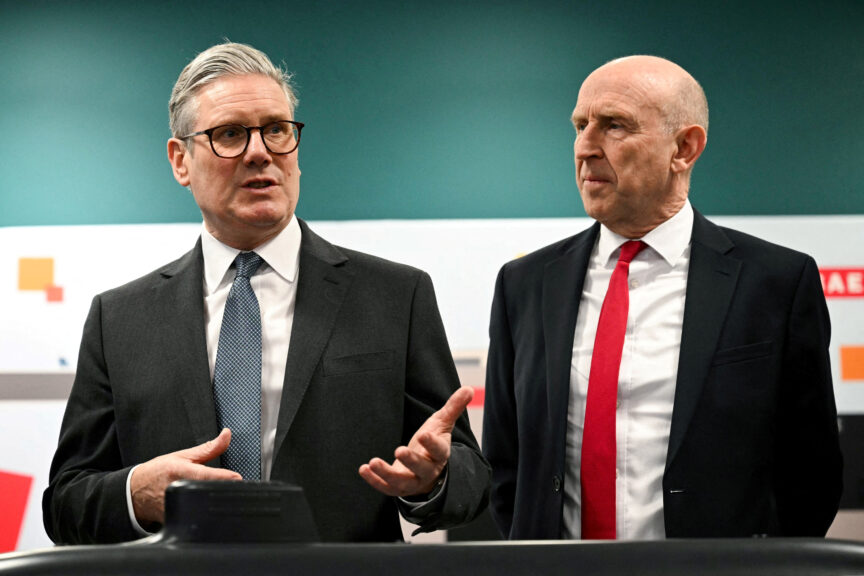Keir Starmer with John Healey. Photo: Oli Scarff/Pool via REUTERS/File Photo