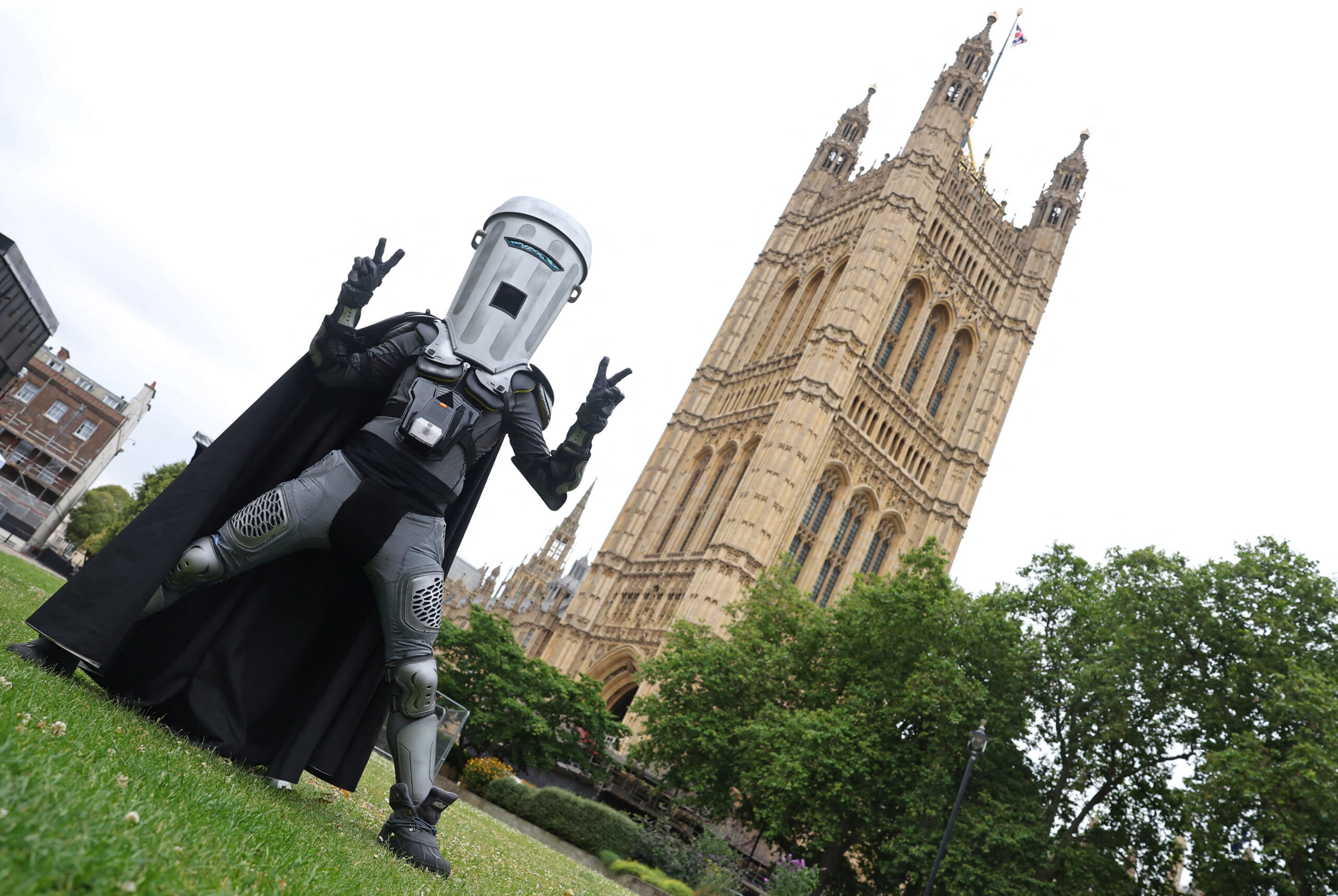 Satirical candidate Count Binface. Photo: Reuters/Toby Melville