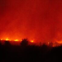 wildfire in wales