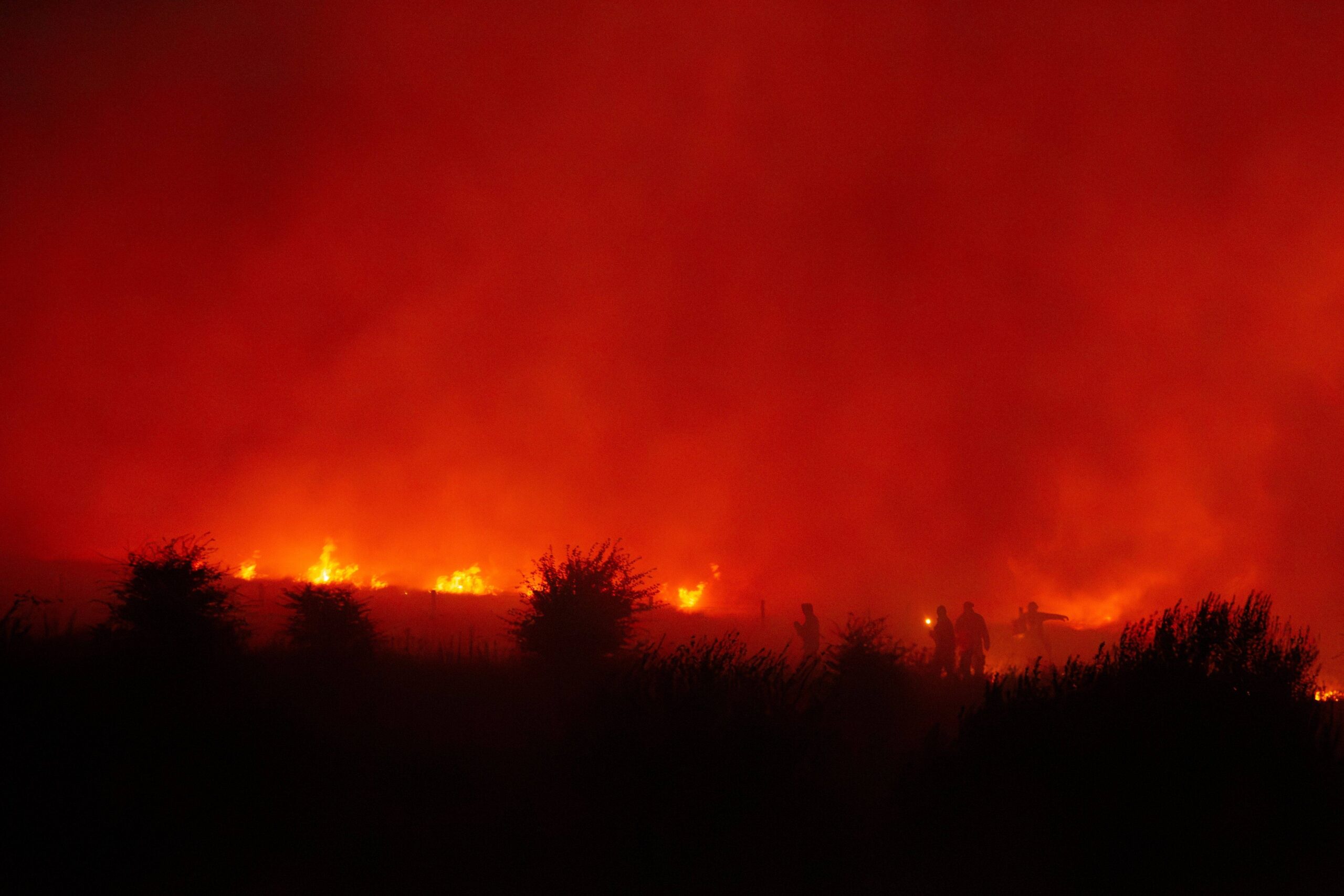 wildfire in wales